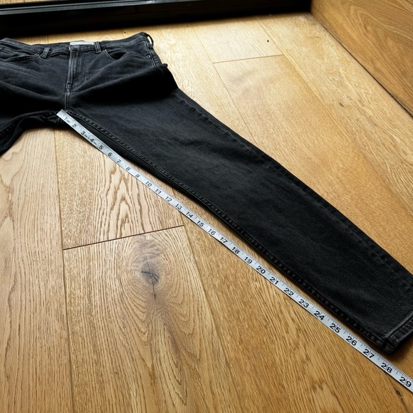 EVERLANE HIGH RISE SKINNY JEANS WASHED Black Denim -28 - Picture 11 of 17